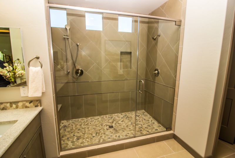 Minimalist Frameless Shower Enclosure